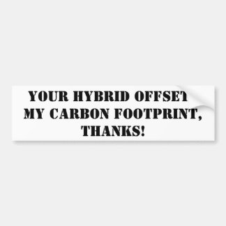 Dank für das Fahren einer Kreuzung Autoaufkleber