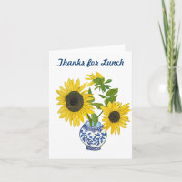Dank für Mittagessen-Anmerkungs-Karte
