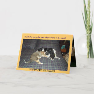 Dank für Sein das Beste adoptierte Vati in der Dankeskarte