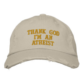 DANK GOD, ICH BIN EIN ATHEIST BESTICKTE BASEBALLKAPPE