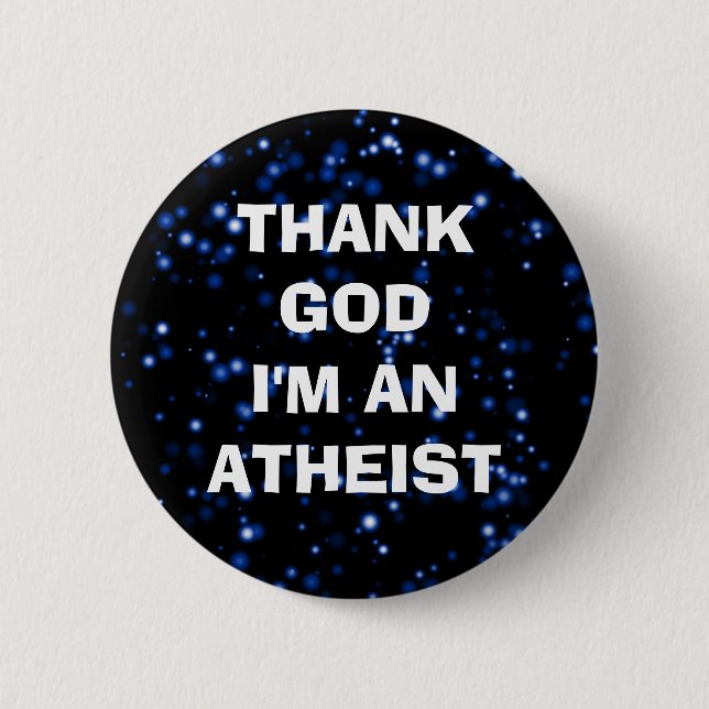 DANK GOD, ICH BIN EIN ATHEIST BUTTON (Vorderseite)