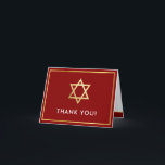DANK IHNEN Bar mitzvah goldener Stern bordeauxrot Dankeskarte<br><div class="desc">[ HINWEIS - DER GOLD-EFFEKT IST EIN DRUCKENDES BILD ] Ein modernes, einfaches Design für ein DANK YOU CARD Setup als Vorlage. Es ist einfach für Sie, Ihre eigenen Daten hinzuzufügen, oder auf die Schaltfläche Anpassen zu drücken und Sie können Text, Schriftart, Größen etc. TIPP: 1 hinzufügen oder ändern. Um...</div>