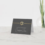 DANK IHNEN Bar mitzvah moderne goldgraue Sterne Dankeskarte<br><div class="desc">[ HINWEIS - DER GOLD-EFFEKT IST EIN DRUCKENDES BILD ] Ein modernes, einfaches Design für DANK YOU CARD Setup als Vorlage. Es ist einfach für Sie, Ihre eigenen Daten hinzuzufügen, oder auf die Schaltfläche Größe zu drücken und Sie können Text, Schriftart, Anpassungen, etc. TIPP: 1 hinzufügen oder ändern. Um die...</div>