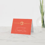 DANK IHNEN Bar mitzvah moderne jüdische Sternorang Dankeskarte<br><div class="desc">[ HINWEIS - DER GOLD-EFFEKT IST EIN DRUCKENDES BILD ] Ein modernes, einfaches Design für DANK YOU CARD Setup als Vorlage. Es ist einfach für Sie, Ihre eigenen Daten hinzuzufügen, oder auf die Schaltfläche Größe zu drücken und Sie können Text, Schriftart, Anpassungen, etc. TIPP: 1 hinzufügen oder ändern. Um die...</div>