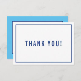 DANK IHNEN BAR MITZVAH Moderne, schlichte königlic Dankeskarte