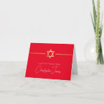 DANK IHNEN Bar mitzvah modernen Gold jüdischen Ste Dankeskarte<br><div class="desc">[ HINWEIS - DER GOLD-EFFEKT IST EIN DRUCKENDES BILD ] Ein modernes, einfaches Design für DANK YOU CARD Setup als Vorlage. Es ist einfach für Sie, Ihre eigenen Daten hinzuzufügen, oder auf die Schaltfläche Größe zu drücken und Sie können Text, Schriftart, Anpassungen, etc. TIPP: 1 hinzufügen oder ändern. Um die...</div>