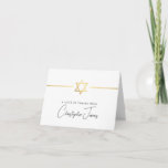 DANK IHNEN Bar mitzvah modernen goldenen jüdischen Dankeskarte<br><div class="desc">[ HINWEIS - DER GOLD-EFFEKT IST EIN DRUCKENDES BILD ] Ein modernes, einfaches Design für DANK YOU CARD Setup als Vorlage. Es ist einfach für Sie, Ihre eigenen Daten hinzuzufügen, oder auf die Schaltfläche Größe zu drücken und Sie können Text, Schriftart, Anpassungen, etc. TIPP: 1 hinzufügen oder ändern. Um die...</div>