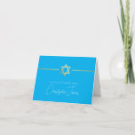 DANK IHNEN Bar mitzvah modernen goldenen Stern aqu Dankeskarte<br><div class="desc">[ HINWEIS - DER GOLD-EFFEKT IST EIN DRUCKENDES BILD ] Ein modernes, einfaches Design für DANK YOU CARD Setup als Vorlage. Es ist einfach für Sie, Ihre eigenen Daten hinzuzufügen, oder auf die Schaltfläche Größe zu drücken und Sie können Text, Schriftart, Anpassungen, etc. TIPP: 1 hinzufügen oder ändern. Um die...</div>