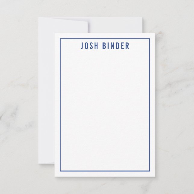 DANK IHNEN BAR MITZVAH Moderner einfacher Name Mar Dankeskarte (Vorderseite)