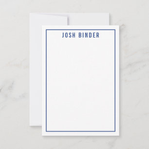 DANK IHNEN BAR MITZVAH Moderner einfacher Name Mar Dankeskarte