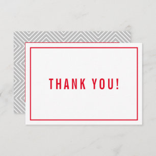 DANK IHNEN BAR MITZVAH Modernes, schlichtes Grau Dankeskarte