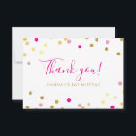 DANK IHNEN BAT MITZVAH glam konfetti spot gold pin Dankeskarte<br><div class="desc">per kat massard >>> https://linktr.ee/simplysweetpaperie << Eine einfache, stilvolle Art zu sagen, danke an Ihre Gäste für die Teilnahme an Ihrer Veranstaltung. Als Vorlage können Sie ganz einfach Ihre eigenen Daten hinzufügen oder auf die Schaltfläche Anpassen klicken und Text, Schriftart, Größen etc. hinzufügen oder ändern TIPP: 1. Um Grafiken zu...</div>