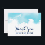 DANK IHNEN BAT MITZVAH moderne niedliche Aquarelle Dankeskarte<br><div class="desc">per kat massard >>> https://linktr.ee/simplysweetpaperie << Eine einfache, stilvolle Art zu sagen, danke an Ihre Gäste für die Teilnahme an Ihrem Kind BAT MITZVAH Setup als Vorlage ist es einfach für Sie, Ihre eigenen Daten, oder klicken Sie auf die Schaltfläche Anpassen und Sie können hinzufügen oder ändern Text, Schriftart, Größen...</div>