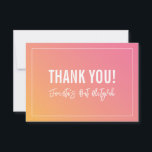 DANK IHNEN BAT MITZVAH Moderne rosa gelbe Gradient Dankeskarte<br><div class="desc">per kat massard >>> https://linktr.ee/simplysweetpaperie << Eine einfache, stilvolle Art zu sagen, danke an Ihre Gäste für die Teilnahme an Ihrer Veranstaltung. Als Vorlage können Sie ganz einfach Ihre eigenen Daten hinzufügen oder auf die Schaltfläche Anpassen klicken und Text, Schriftart, Größen etc. hinzufügen oder ändern TIPP: 1. Um Grafiken zu...</div>