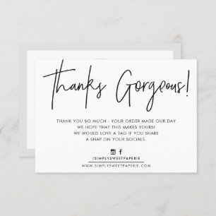 DANK IHNEN EINFÜGEN moderne lässige Biro-Business  Dankeskarte