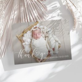 DANK IHNEN Mäßige Geburtsankündigung Einladung