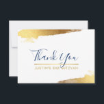 DANK IHNEN modernen Luxus vergoldeten Gold Marine  Dankeskarte<br><div class="desc">per kat massard >>> kat@simplysweetPAPERIE.com << Eine einfache, stilvolle Art zu sagen, danke an Ihre Gäste für den Besuch Ihres Kindes BAR MITZVAH Setup als Vorlage ist es einfach für Sie, Ihre eigenen Daten hinzuzufügen, oder klicken Sie auf die Schaltfläche Anpassen und Sie können hinzufügen oder ändern Text, Schriftart, Größen...</div>