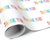 DANK IHNEN modernes, farbiges Regenbogenmuster