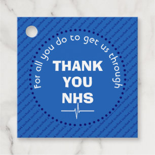 DANK IHNEN NHS Custom Geschenkanhänger