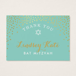 DANK IHNEN NOTIEREN rustikalen Fleck Konfetti Gold