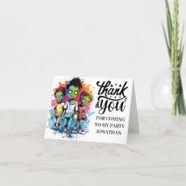 DANK IHNEN Zombie Kostüme für Kinder Dankeskarte