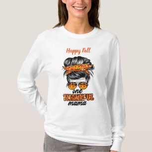 Dank Mama Autumn Text anpassen T-Shirt