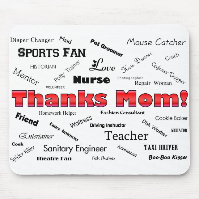 Dank-Mama! Mousepad (Vorne)