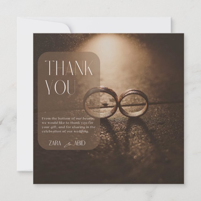 Dank Massage Liebe Eternal Promise Karte (Vorderseite)