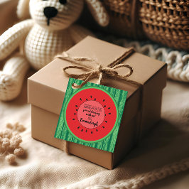 Dank Melon Birthday Watermelon klein Geschenkanhänger