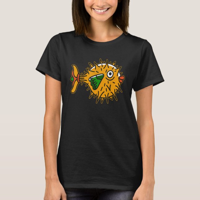 Dank Meme Niedlicher Seefisch Puffer T-Shirt (Vorderseite)