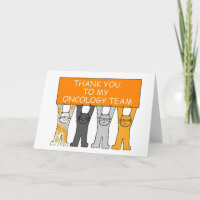 Dank Onkologie Team Leukämie Support Cats.