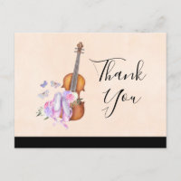 Dank Party für Geige, Ballettschuhe und Schmetterl