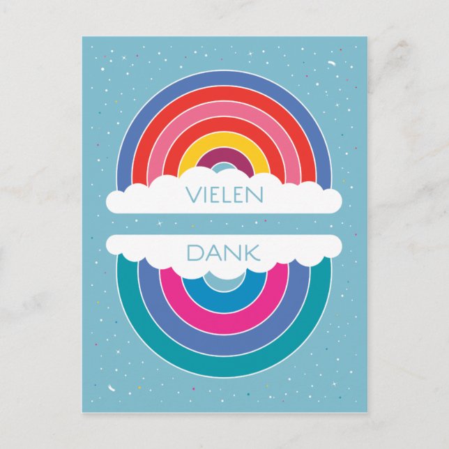 Dank Postkarte (Vorderseite)