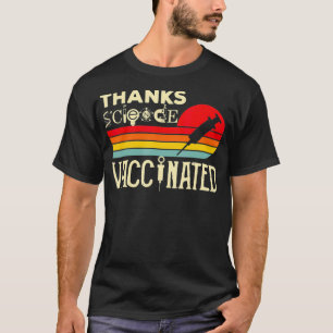 Dank Science geimpft Retro Vintag Pro Impfstoff T-Shirt