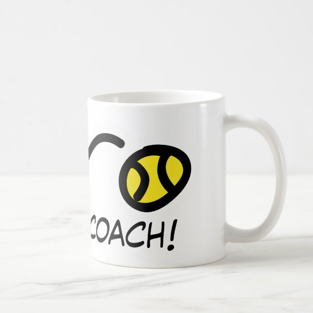Dank-Trainer! Tennis-Tasse Tasse (Rechts)