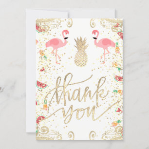 Dank tropischer Dekoration Einladung