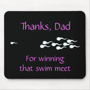 Dank, Vater… für das Gewinnen dieses Swim-Treffens Mousepad