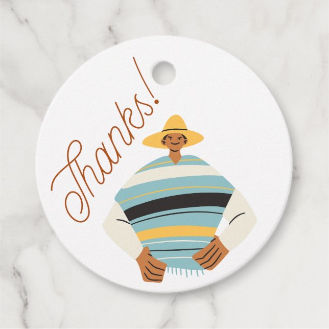 Dank Verpackung Geschenkanhänger (Vorderseite)