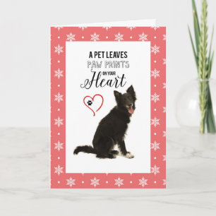 Dank vom Hundewanderer-Weihnachten Dankeskarte