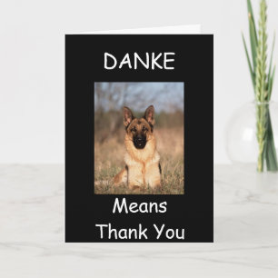 "DANK YOU" PUPPY STYLE DANKESKARTE