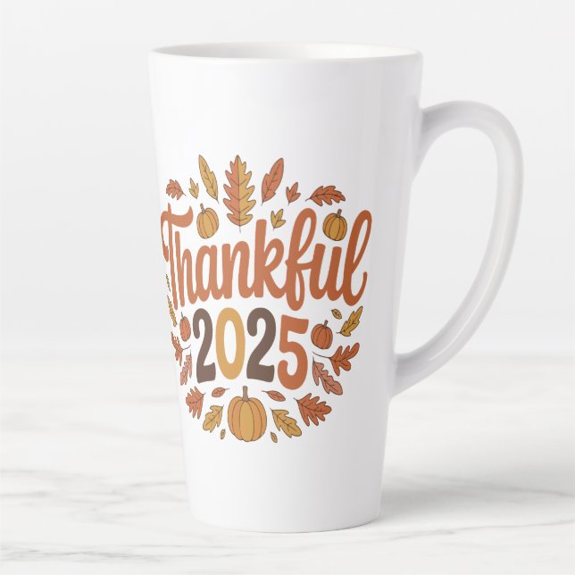 Dankbar Autumn Pumpkin Erntedank Tasse 2025 (Rechts)