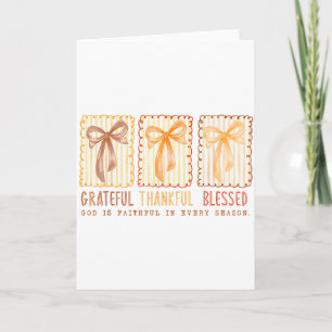 Dankbar Dankbar Gesegnet Gottes Treuer Christ Karte