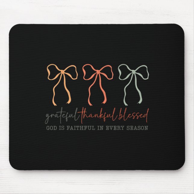 Dankbar Dankbar Gesegnet Gottes Treuer Christ Mousepad (Vorne)