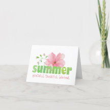 Dankbar Dankbar gesegnet Sommer Wasserfarbe
