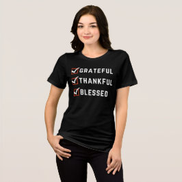 dankbar dankbar gesegnet Tri-Blend shirt