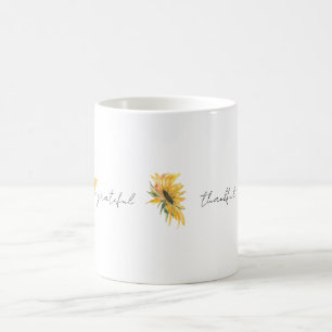 Dankbar dankbar Sonnenblume Kaffeetasse