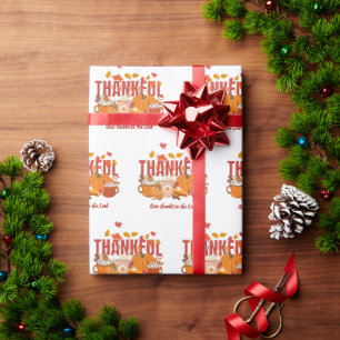 Dankbar ERNTEDANKFEST Christlich Geschenkpapier