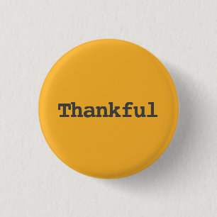 Dankbar - Frohes Erntedankfest Typography Button