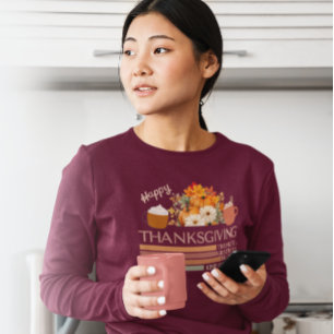 Dankbar für das Design eines gesegneten Erntedanks T-Shirt