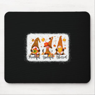 Dankbar für den glücklichen gesegneten Fall Gnomes Mousepad
